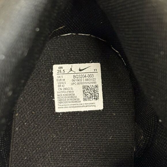 Nike mens 10 blue black air jordan shoes - Picture 5 of 5